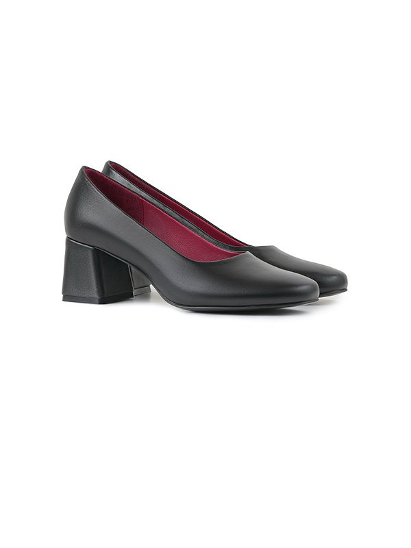 کفش چرم زنانه پاشنه دار 110081 چرم آگوست