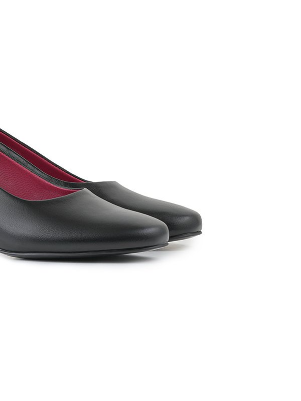 کفش چرم زنانه پاشنه دار 110081 چرم آگوست