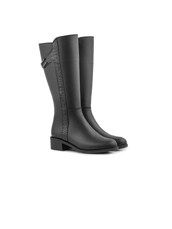 چکمه چرم زنانه 118003چرم آگوست