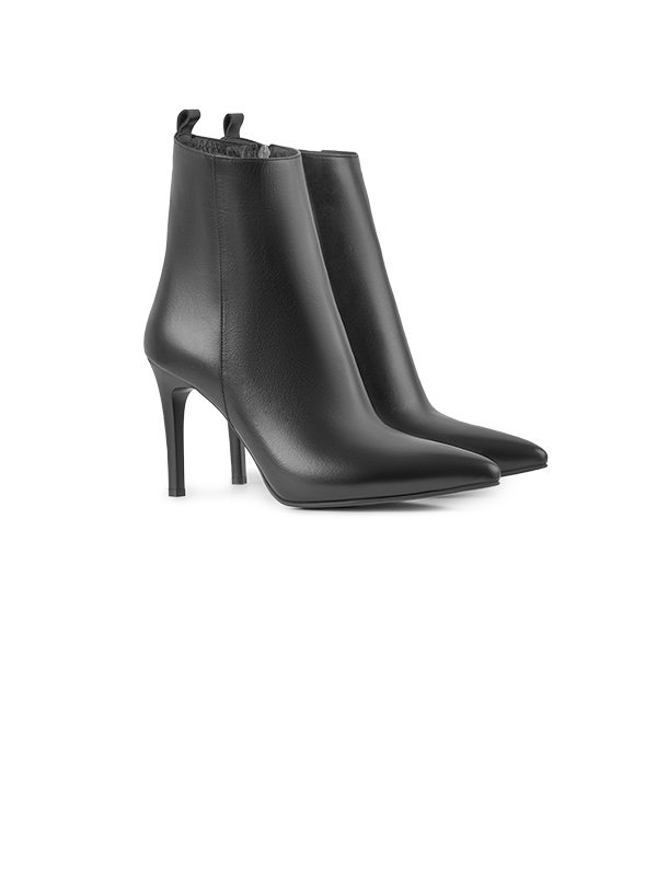 بوت چرم زنانه پاشنه دار 117035 چرم آگوست