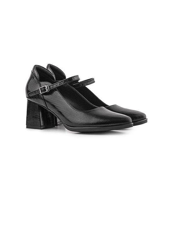 کفش چرم پاشنه دار زنانه 130012 چرم آگوست