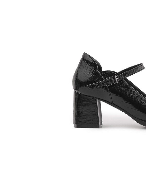 کفش چرم پاشنه دار زنانه 130012 چرم آگوست