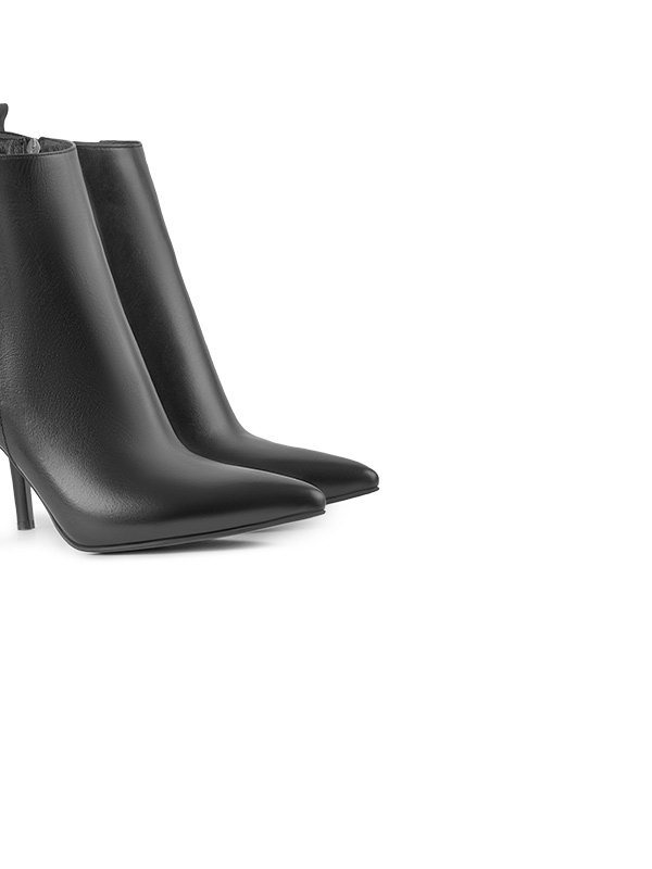 بوت چرم زنانه پاشنه دار 117035 چرم آگوست