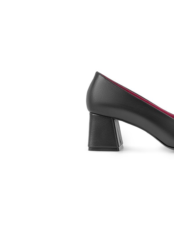 کفش چرم زنانه پاشنه دار 110081 چرم آگوست